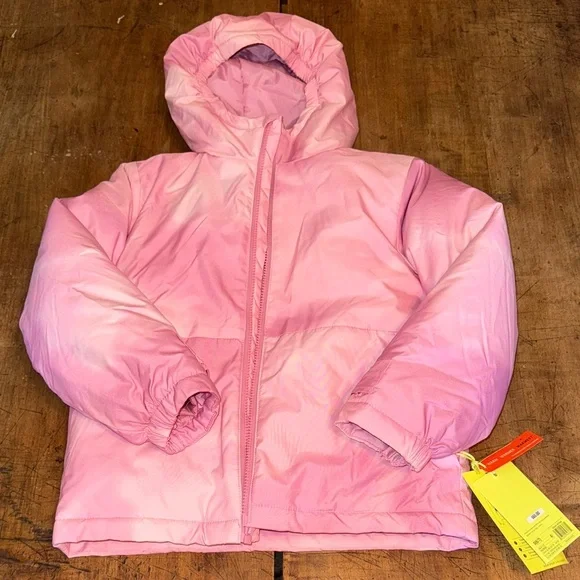 All in Motion Hooded Warm Winter Coat Girls Size Small 6/7 Active Wear Outdoors - Picture 7 of 16